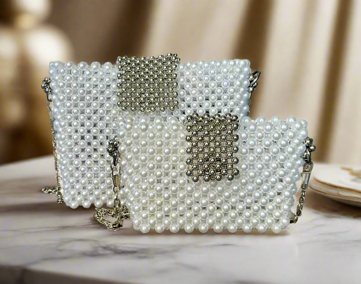 Matching Handmade Mama + Mini Pearl Purse