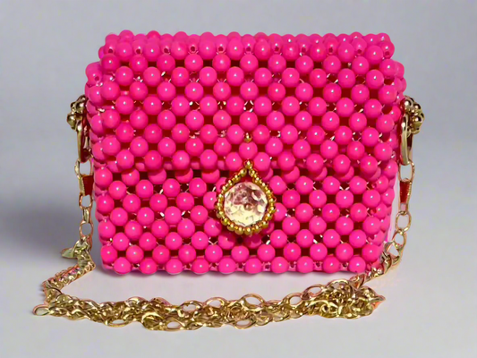 Handmade Mini Beaded Clutch