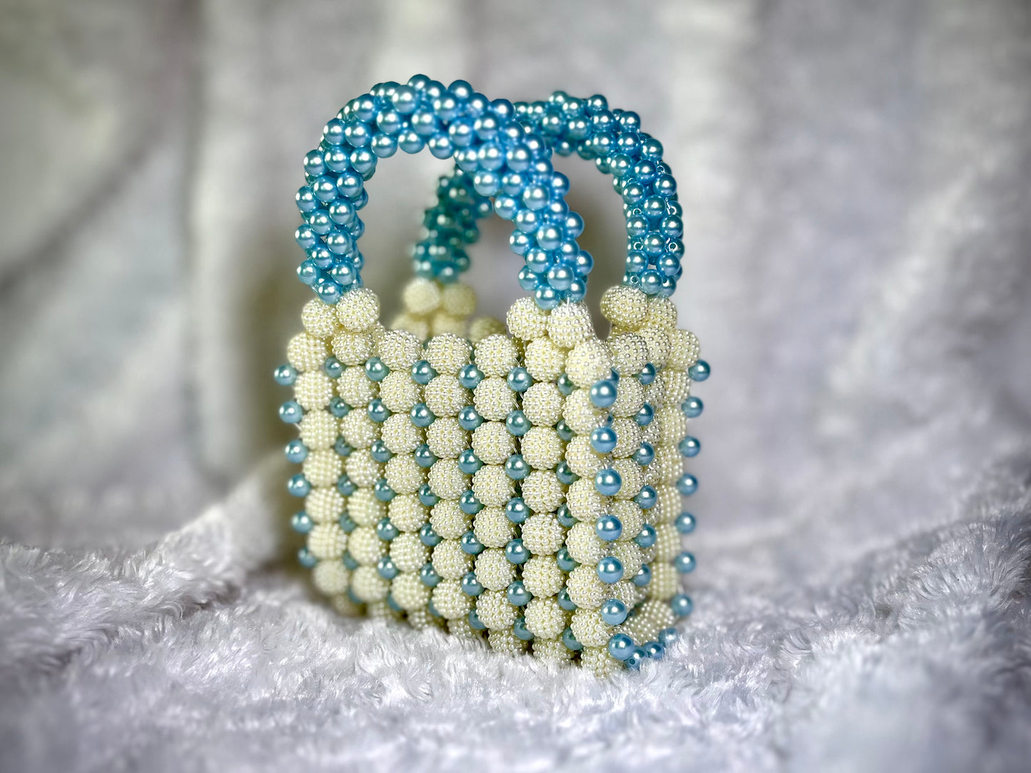 Handmade Mini Beaded BlueBell Dream Handbag