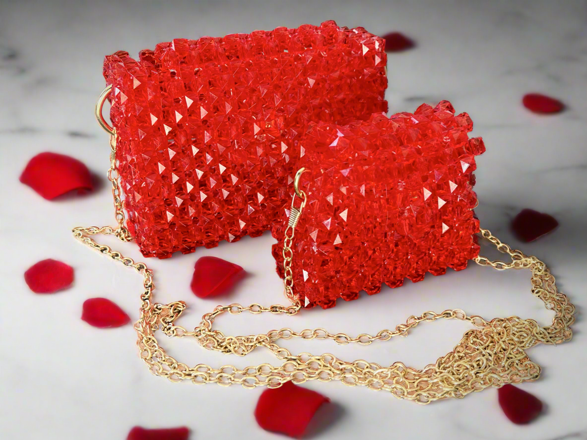 Matching Mama + Mini Red Purse