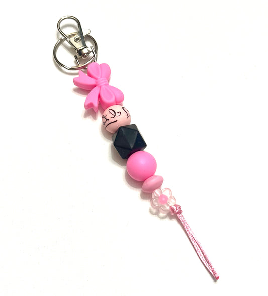 Handmade Silicone Beaded Keychain