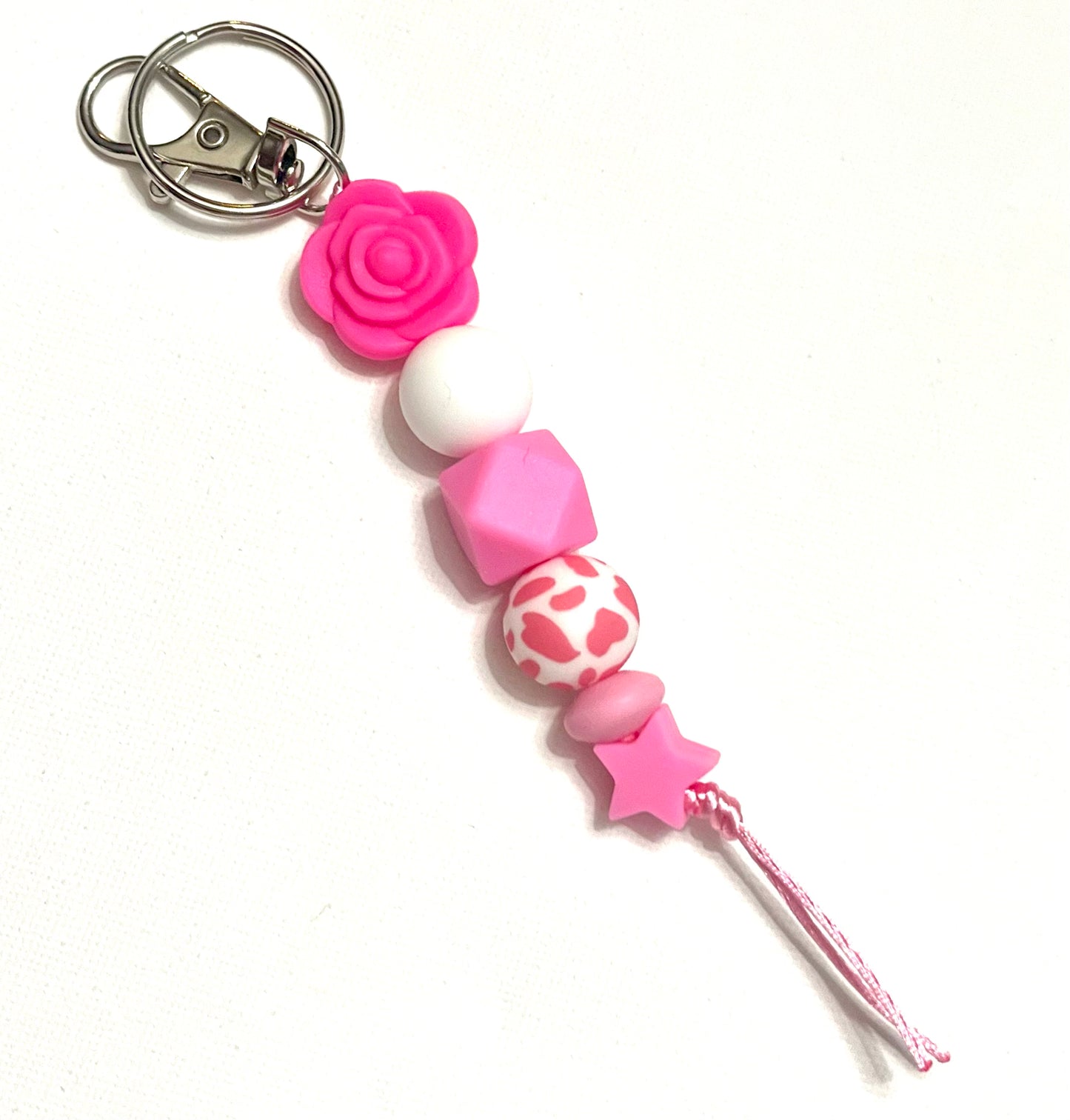 Handmade Silicone Beaded Keychain