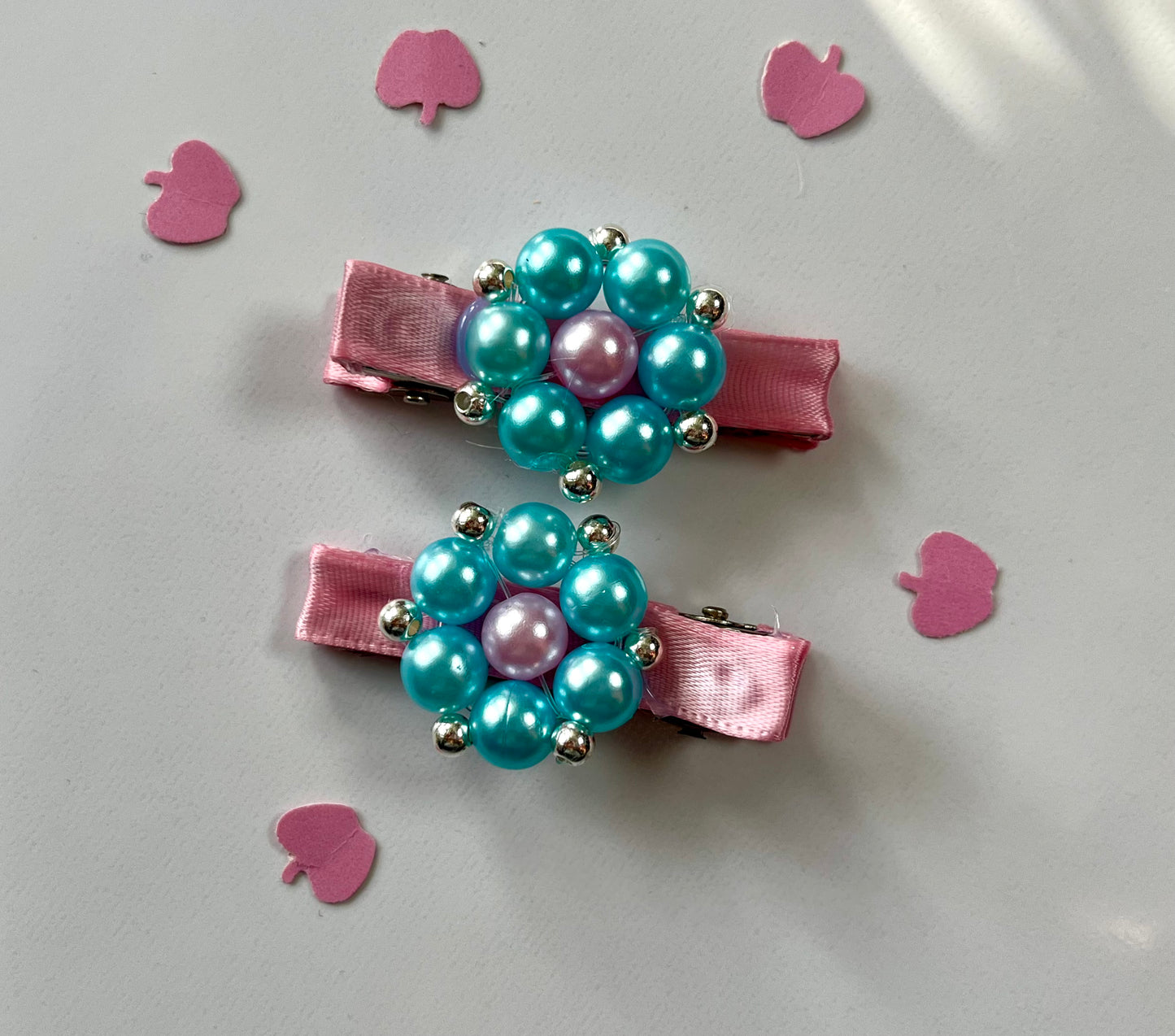 Handmade Beaded Hair Clips